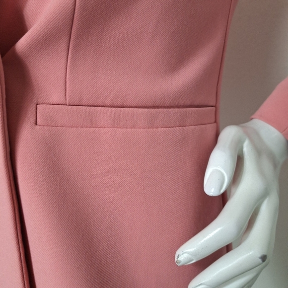 Halogen Pink Preppy Coquette Double Breasted Button Blazer Jacket Size XSP - Picture 5 of 13
